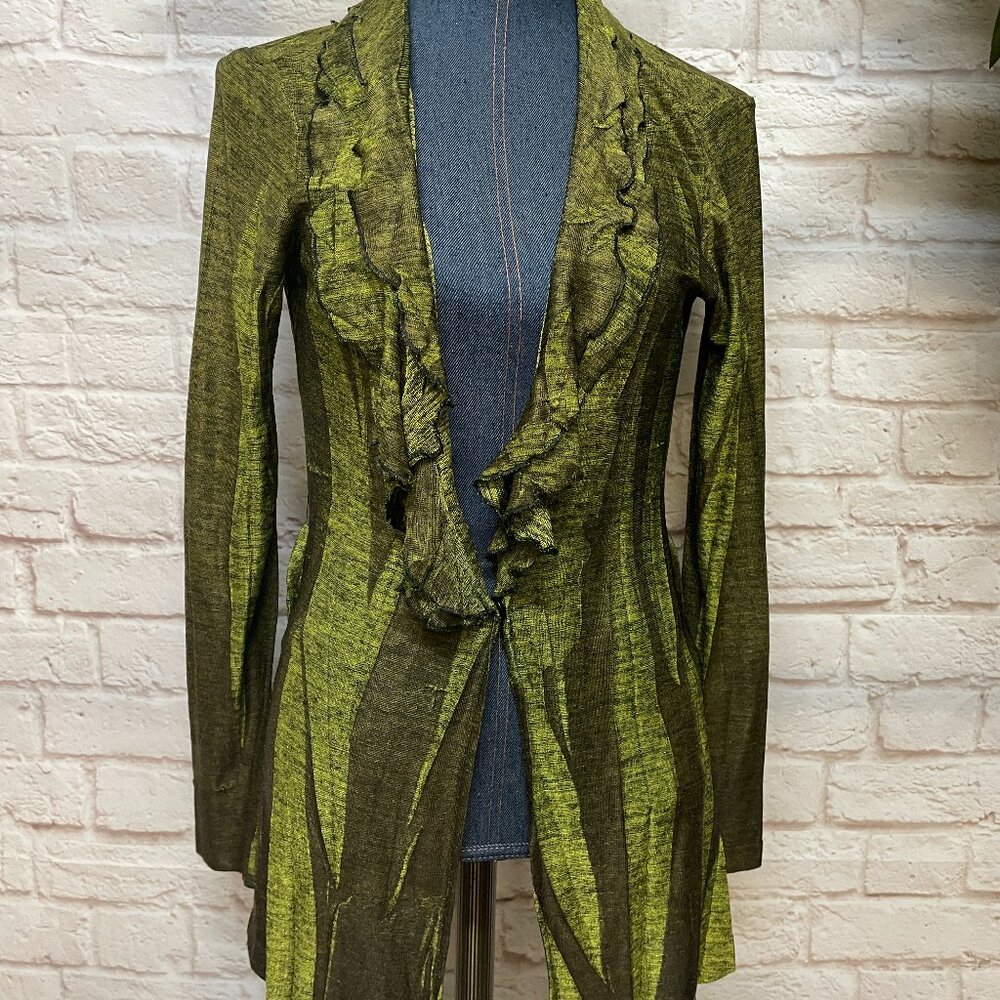 Komarov Green Cardigan Size S